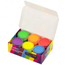 Краски акриловые НЕОНОВЫЕ для рисования и творчества 6 цветов по 20 мл, BRAUBERG HOBBY, 192438