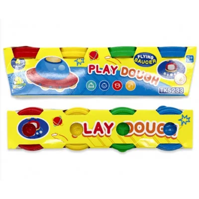 Масса для лепки (тесто) 4 цв. 80гр. DI-724 в баночках, TK5233 332602