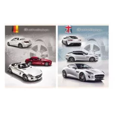 Тетрадь КЛЕТКА 48 л. МАШИНА-8 (48-3856) цвет.мел.обл. 48-3856