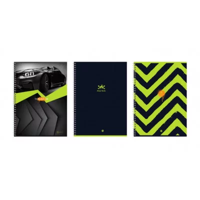 Тетрадь 96л., А4, клетка, на гребне BG "Real man", неоновый пантон 341681