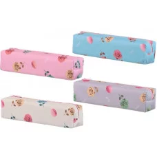 Пенал-косметичка: "РОЗА"; материал ПВХ, цветной с рисунком-розы /ассорти/, размер 20,5*5*5 см. МС-5805