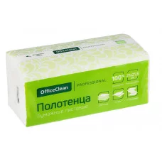 Полотенца бумажные лист. OfficeClean Professional(V-сл), 2-слойные, 200л/пач., 21*21,6см, белые, soft pack, целлюлоза 328303
