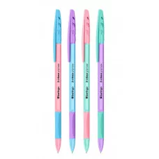 Ручка шариковая Berlingo "Tribase grip haze" синяя, 0,7мм, грип, ассорти 355451