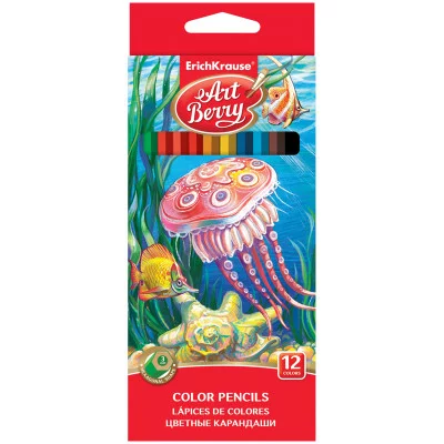 Цветные карандаши шестигранные ArtBerry 12 цветов Ассорти Erich Krause 32878
