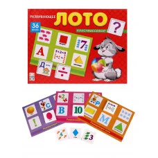 ЛОТО ПЛАСТИКОВОЕ 36 фишек. РАЗВИВАЮЩЕЕ ЛОТО (Арт. ИН-8083)