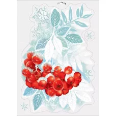 Наклейка оформительская "Ветка рябины", Горчаков 460228950202000977