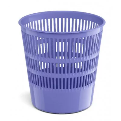 Корзина для бумаг сетчатая пластиковая ErichKrause Pastel, 12л, фиолетовый 55957