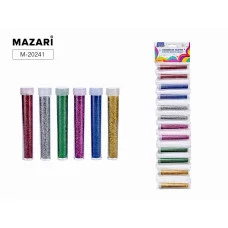 Набор блёсток декоративных, 12 шт., 6 цв.х 4.5г (золотой, красный, синий, зеленый, серебристый, фиол M-20241