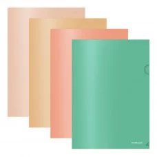 Папка-уголок пластиковая ErichKrause® Matt Powder, A4, непрозрачная, ассорти  54887