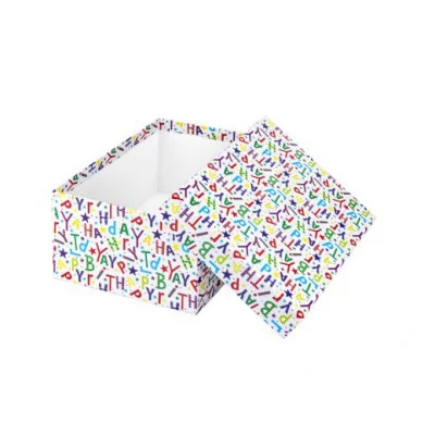 Коробка прямоугольная подарочная 1шт Буквы 19 х 12 х 6,5 см РазборПП-4518