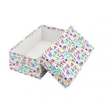 Коробка прямоугольная подарочная Буквы 17,5 х 11 х 7 см РазборПП-4528