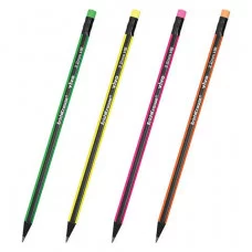 Чернографитный трехгранный карандаш с ластиком  ErichKrause® VIVO® HB 45622