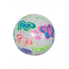 Мяч детский флуоресцентный Moby Kids Бабочки, ПВХ, 22 см., 60 г., в ассорт. 649202