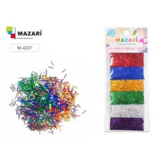 Набор блёсток M-4337 декоративных №5, 6 цветов х 3 г, европодвес