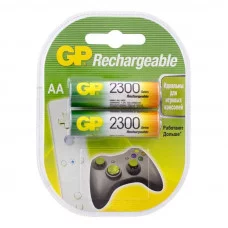 Комплект аккумуляторных батареек 2шт 2300 mAh. R06 GP BL2 230AAHC-2CR2