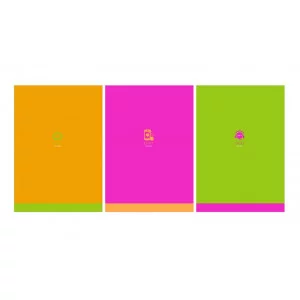 Тетрадь 80л., А4, клетка BG "Monocolor. Chat", неоновые краски 341657