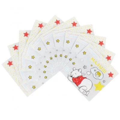 Салфетка для декупажа 1шт "Сладкий малыш", Медвежонок Винни, Дисней Беби, 33х33 см 1189465