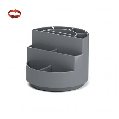 Подставка настольная вращающаяся пластиковая ErichKrause Mini Burger Classic серый 61577