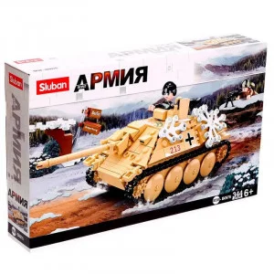 Конструктор "Танк-разрушитель" 344 детали в коробке M38-B0976
