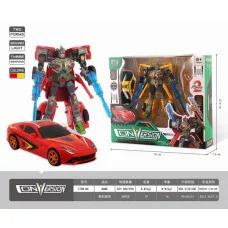 Робот-трансформер, 2 цвета в ассортименте, световые и звуковые эффекты, в/к 37*26,5*8,5 см Y12255167