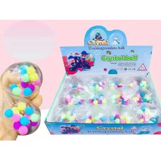 Антистресс-мялка 1шт"Кристальный шар" внутри с шариками ИК-2758 