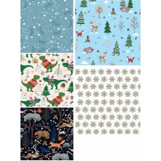 OPTIMA Упаковочная бумага Зимнее чудо В АССОРТИМЕНТЕ 70х100см 1л УБ-6496