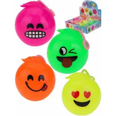 Мяч световой с веревкой "Смайлик", 1 шт. ( Арт. ИК-2974)