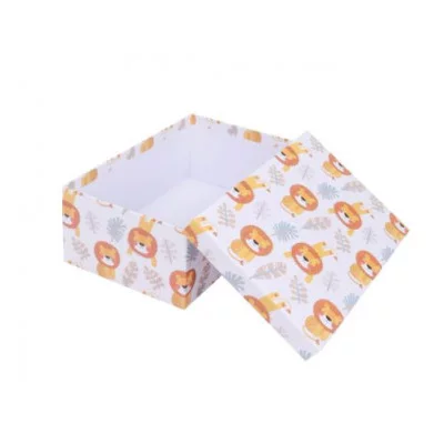 Коробка прямоугольная подарочная Львята 31X23X13.5 см РазборКОР-7812