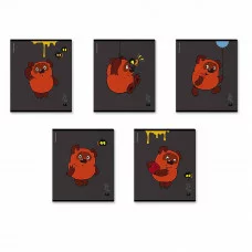 Тетрадь общая ученическая ErichKrause Винни-Пух 48 листов клетка выборочный 60629