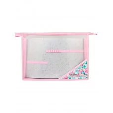 Папка для труда на молнии сверху, с двумя отдел. РАЙСКИЕ ЦВЕТЫ И ПТИЦЫ (ПТ-5905) пластик ПТ-5905