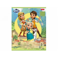 Тетрадь 18л А5ф ЛИНИЯ на скобе 5 диз.в блоке скругл.углы серия -Снежная королева- ТЛ2028