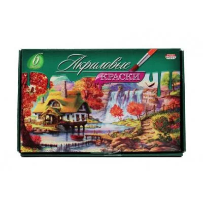 Краски акриловые (АК-9637) 6 цв. 20 мл. АК-9637