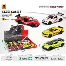 Машинка металлическая 1шт Street Racers: Тюнинг, 11см 1:43 откр. двери, инерция 4372C