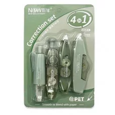 Штрих - Лента 5ммх6/8м DI-559 4 штуки "Зеленое ассорти" фигурный корпус 11см, в блистере A54-C 332458