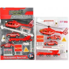 Н-р транспорта"Пожарная бригада" в коробке