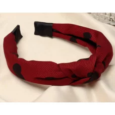 Ободок для волос "Берит" сердца 3см красный 10309245