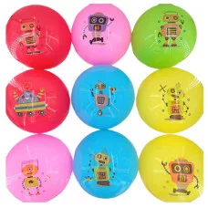 Надувной мяч 1шт "Робот"(15 см,цвет микс,пакет) ( Арт. SC5272) 
