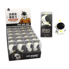 Точилка  CX-45/CW-58/CT-34 "Космонавт" 40*35*30мм, фигурная, 1 отделение, без накопителя, цвета ассорти, в упаковке ПВХ KK-7960 (24/576)  324249