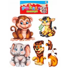 Пазлы мягкие для малышей ЗООПАРК изолон П-5418