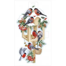 Плакат "Кормушка со снегирями" 93.024.00