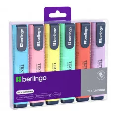 Набор текстовыделителей Berlingo "Textline HP500" 6цв., 1-5мм, PET-бокс с ЕП 374571
