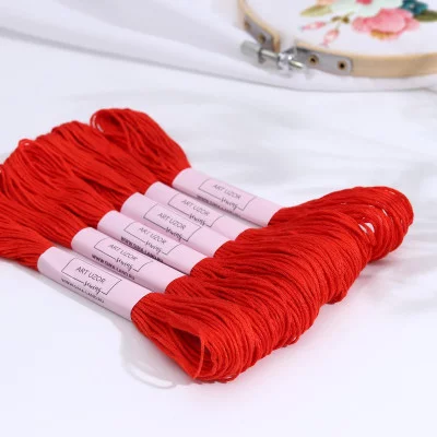 Нитки мулине 8±1м №900, цена за 1шт., тёмно-морковный АУ 1361470