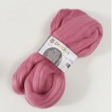 Шерсть для валяния 100% полутонкая шерсть 50гр (266-Ликёр) 10450206