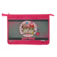 ПТ-Р115 Два совенка-папка д/тетр. 2-отд. А4 на молнии