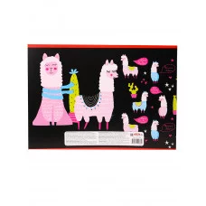 Альбом для рисования А4 24л ЛАМЫ И КАКТУСЫ (24-5386) на скрепке мелов обл офсет Аль2616