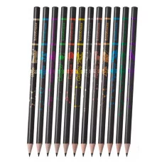 Чернографитный карандаш ErichKrause Galactic, круглый, НВ 63328