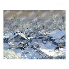 Картина по номерам "Зима. Морозный день" на подрамнике 40*50 см Рх-061 Lori Рх-061