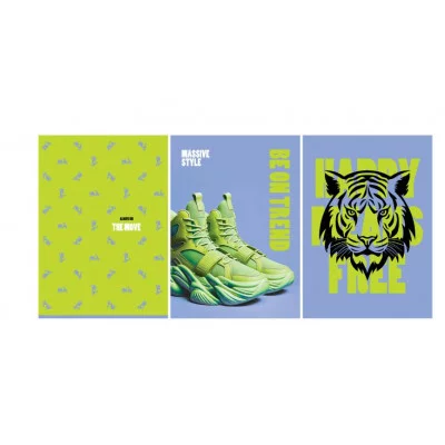 Тетрадь 96л., А4 клетка BG "Будь в тренде", суперэконом 370657