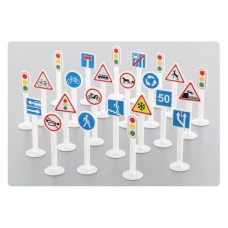 Н-р дорожных знаков №3(24элемента)(в пакете)