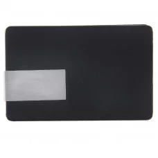 Визитница металлическая с магнитом, цвет черный 275086